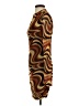 Originality Graphic Brown Cocktail Dress Size S - photo 5