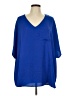 Assorted Brands 100% Polyester Blue 3/4 Sleeve Blouse Size L - photo 1
