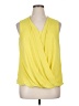 Thalia Sodi 100% Polyester Yellow Sleeveless Blouse Size XL - photo 1