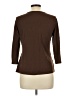 Coldwater Creek Brown 3/4 Sleeve Top Size 10 - 12 - photo 2