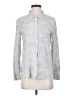 Soft Joie 100% Rayon Paisley Silver Long Sleeve Button-Down Shirt Size XS - photo 1