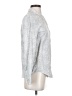 Soft Joie 100% Rayon Paisley Silver Long Sleeve Button-Down Shirt Size XS - photo 4