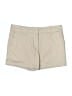 British Khaki Solid Tan Khaki Shorts Size 2 - photo 1