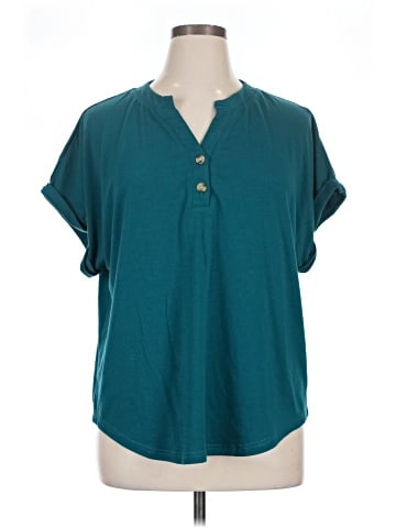 Unbranded Short Sleeve Henley (view 1)