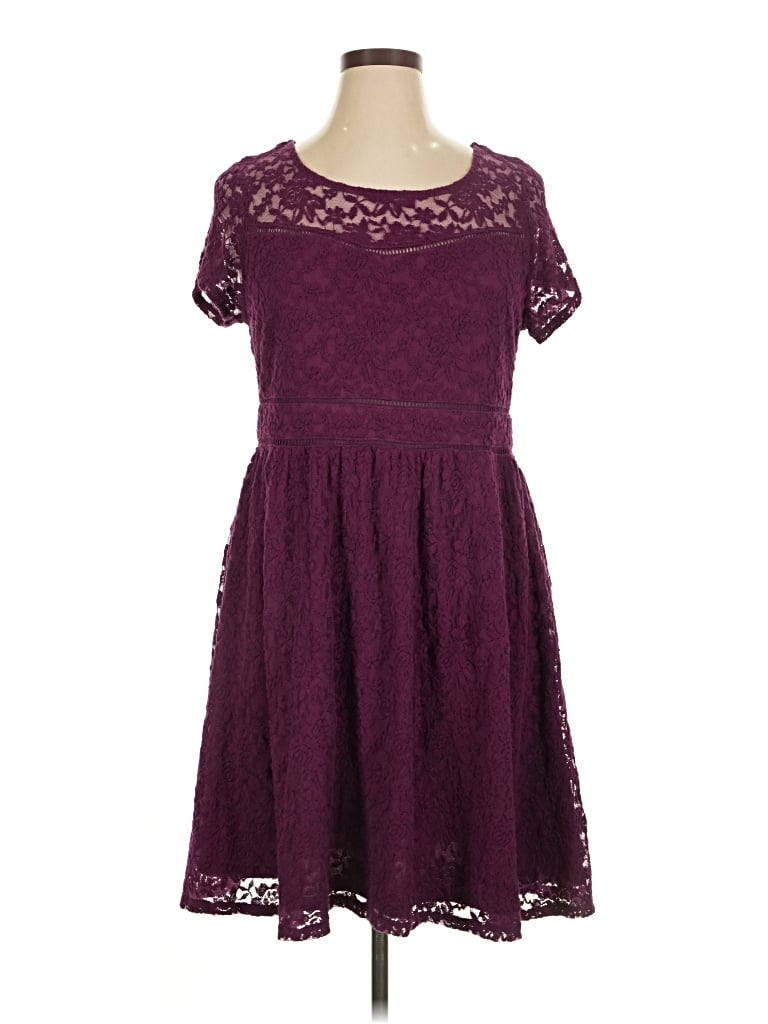 Pre-owned Torrid Casual Dress In Burgundy