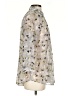 CAbi 100% Polyester Floral Silver 3/4 Sleeve Blouse Size XS - photo 4