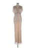 Mac Duggal 100% Polyester Tan Cocktail Dress Size 12 - photo 1