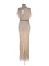 Mac Duggal 100% Polyester Tan Cocktail Dress Size 12 - photo 2