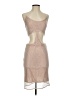 Alice + Olivia Metallic Tan Cocktail Dress Size 4 - photo 1