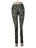 Nicole Miller Animal Print Green Active Pants Size S - photo 1