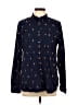 J.Crew 100% Cotton Print Blue Long Sleeve Button-Down Shirt Size 12 - photo 1