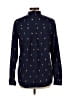 J.Crew 100% Cotton Print Blue Long Sleeve Button-Down Shirt Size 12 - photo 2