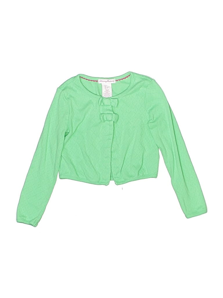 Pre-owned Tommy Bahama Kids' Cardigan Sweater In Green