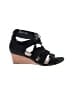 Ugg 100% Leather Black Wedges Size 9 - photo 1