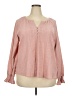 FRYE Solid Pink Long Sleeve Blouse Size XXL - photo 1