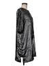 Unbranded 100% Polyester Metallic Silver Casual Dress Size M - photo 4