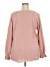 FRYE Solid Pink Long Sleeve Blouse Size XXL - photo 2