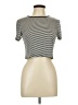 Wearever Stripes Ivory Short Sleeve Turtleneck Size L - photo 1