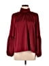 CeCe 100% Polyester Burgundy Long Sleeve Blouse Size M - photo 1