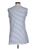Unbranded Blue White Sleeveless Button-Down Shirt Size M - photo 2