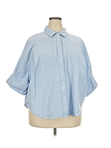 Maeve 3/4 Sleeve Button-Down Shirt (view 1)