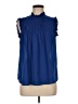 Max Studio 100% Polyester Blue Sleeveless Blouse Size M - photo 1