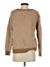 Ganni Chevron-herringbone Tan Pullover Sweater Size S - photo 2