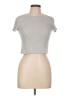 TNA Gray Short Sleeve Turtleneck Size L - photo 1