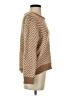 Ganni Chevron-herringbone Tan Pullover Sweater Size S - photo 4