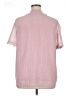 Unbranded 100% Polyester Pink Short Sleeve Blouse Size XL - photo 2