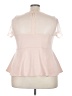Simply Be 100% Polyamide Pink Short Sleeve Top Size 22 - photo 2