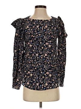 Rebecca Taylor Long Sleeve Silk Top (view 1)