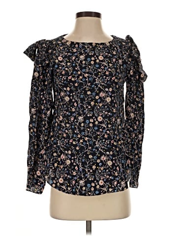 Rebecca Taylor Long Sleeve Silk Top (view 1)