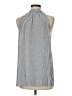 Max Studio Gray Sleeveless Button-Down Shirt Size M - photo 2
