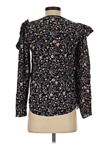 Rebecca Taylor Long Sleeve Silk Top (view 2)