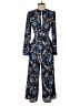 Express Paisley Blue Jumpsuit Size 2 - photo 2