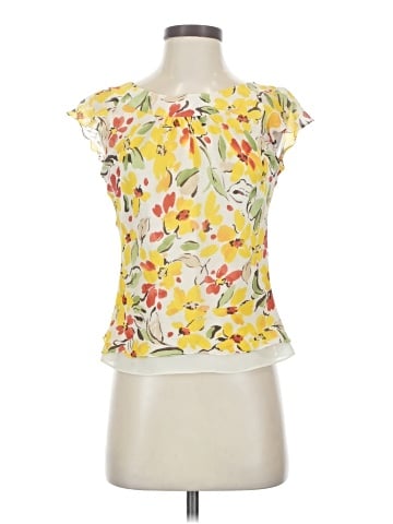 AK Anne Klein Short Sleeve Blouse (view 1)