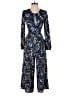 Express Paisley Blue Jumpsuit Size 2 - photo 1