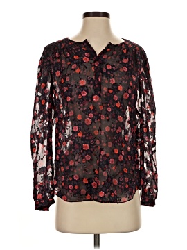Rebecca Taylor Long Sleeve Silk Top (view 1)
