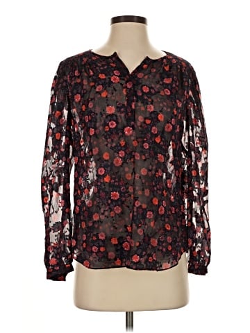 Rebecca Taylor Long Sleeve Silk Top (view 1)