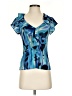 Armani Exchange Blue Short Sleeve Blouse Size XS - photo 1