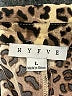 Hyfve Animal Print Brown Long Sleeve Blouse Size L - photo 7