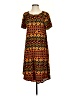 Lularoe Print Orange Casual Dress Size S - photo 1