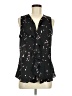 Apt. 9 100% Polyester Black Sleeveless Blouse Size M - photo 1