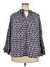 Lane Bryant 100% Polyester Purple 3/4 Sleeve Blouse Size 18 - 20 Plus - photo 1
