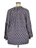 Lane Bryant 100% Polyester Purple 3/4 Sleeve Blouse Size 18 - 20 Plus - photo 2