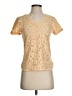 Maje Gold Short Sleeve Top Size Sm (1) - photo 1