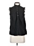 J.Crew 100% Cotton Black Sleeveless Button-Down Shirt Size XS - photo 1
