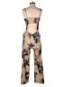 Leith Floral Tan Jumpsuit Size S - photo 2