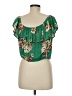 Express 100% Rayon Green Sleeveless Top Size M - photo 2